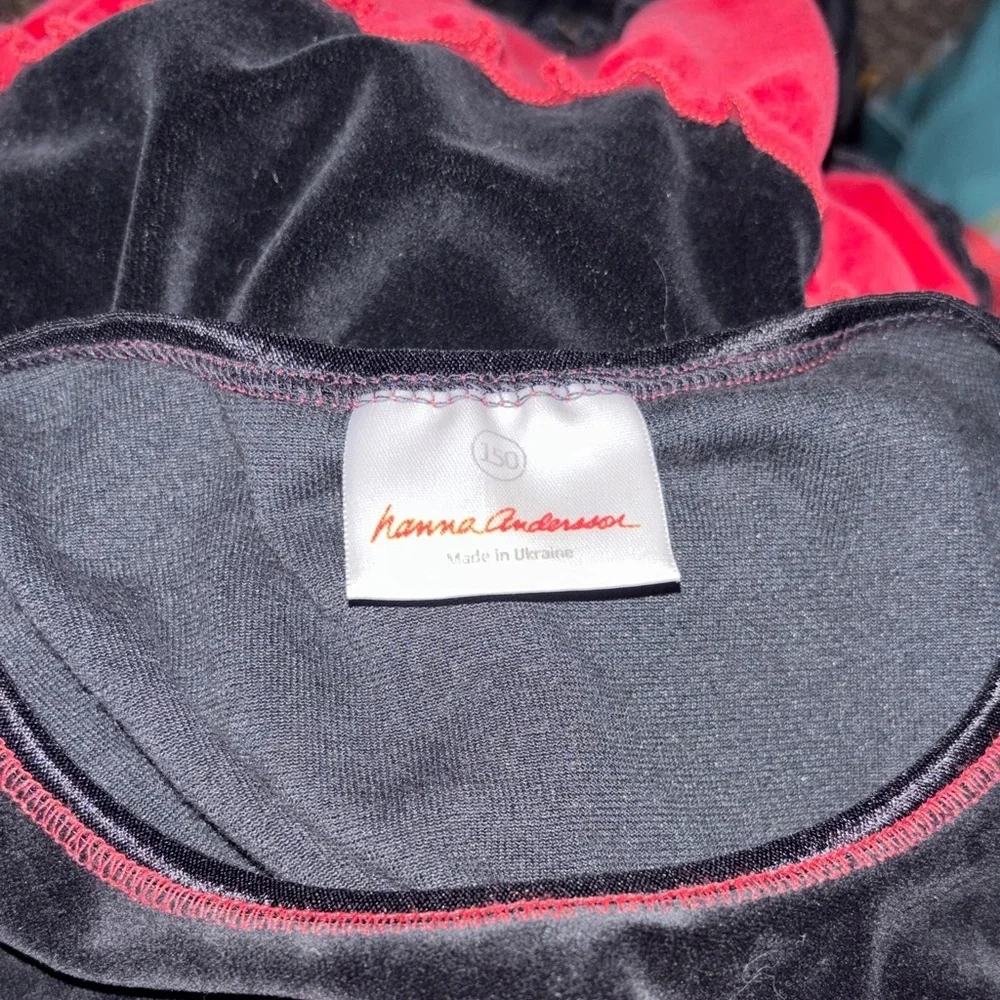 Hanna Andersson Black and Red Dance Dress